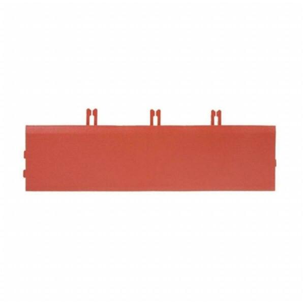 Master Mark Products 12 in. Armadillo Tile Red Clay Polypropylene Interlocking Bevels- Pack of 4 22504